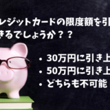 学生でも高い限度額のクレジットカード！30万円や50万円に引き上げやすい1枚は？