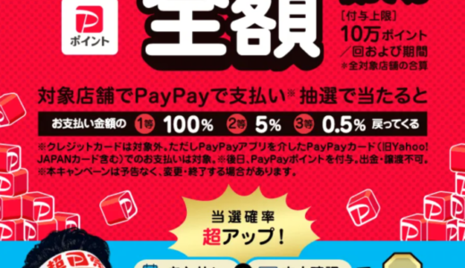 富士シティオ（フジ）でPayPay（ペイペイ）がお得！2022年12月28日（水）まで超PayPay祭・超ペイペイジャンボが開催中