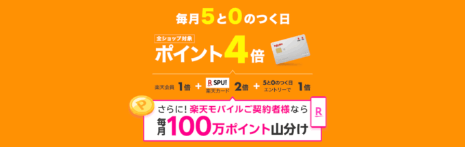 2025年7月15日(火)は楽天カードでお得