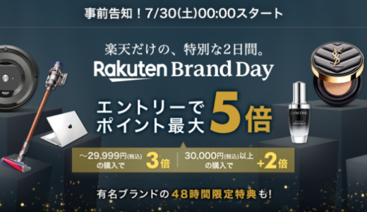【過去実績】楽天ブランドデー（Rakuten Brand Day）の開催アーカイブまとめ【2022年8月版】