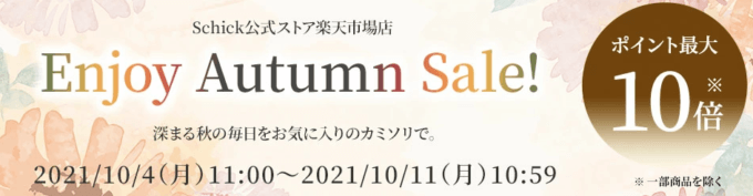 Schick（シック）を安く買う方法！2021年10月11日（月）まで楽天お買い物マラソン連動特典実施