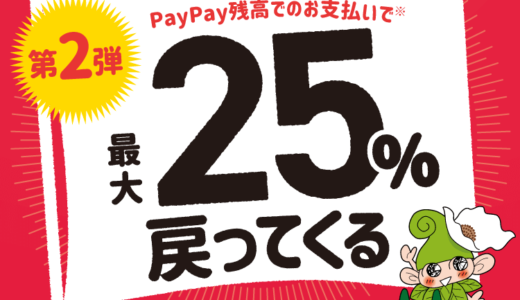 西東京市でPayPay（ペイペイ）がお得！2022年1月31日（月）まで最大25％戻ってくるキャンペーン実施中