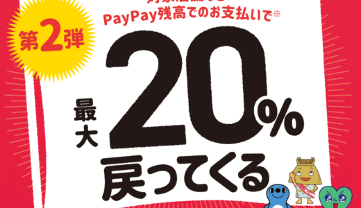 静岡市でPayPay（ペイペイ）がお得！2021年12月18日（土）まで最大20%戻ってくるキャンペーン実施中