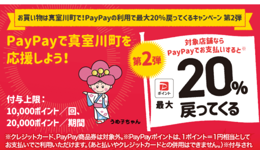 最上郡真室川町でPayPay（ペイペイ）がお得！2023年6月30日（金）まで最大20％戻ってくるキャンペーン実施中