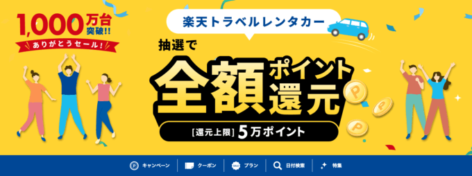 抽選で全額ポイント還元