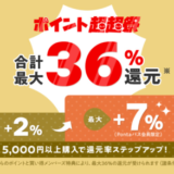 au PAYマーケットのポイント超超祭