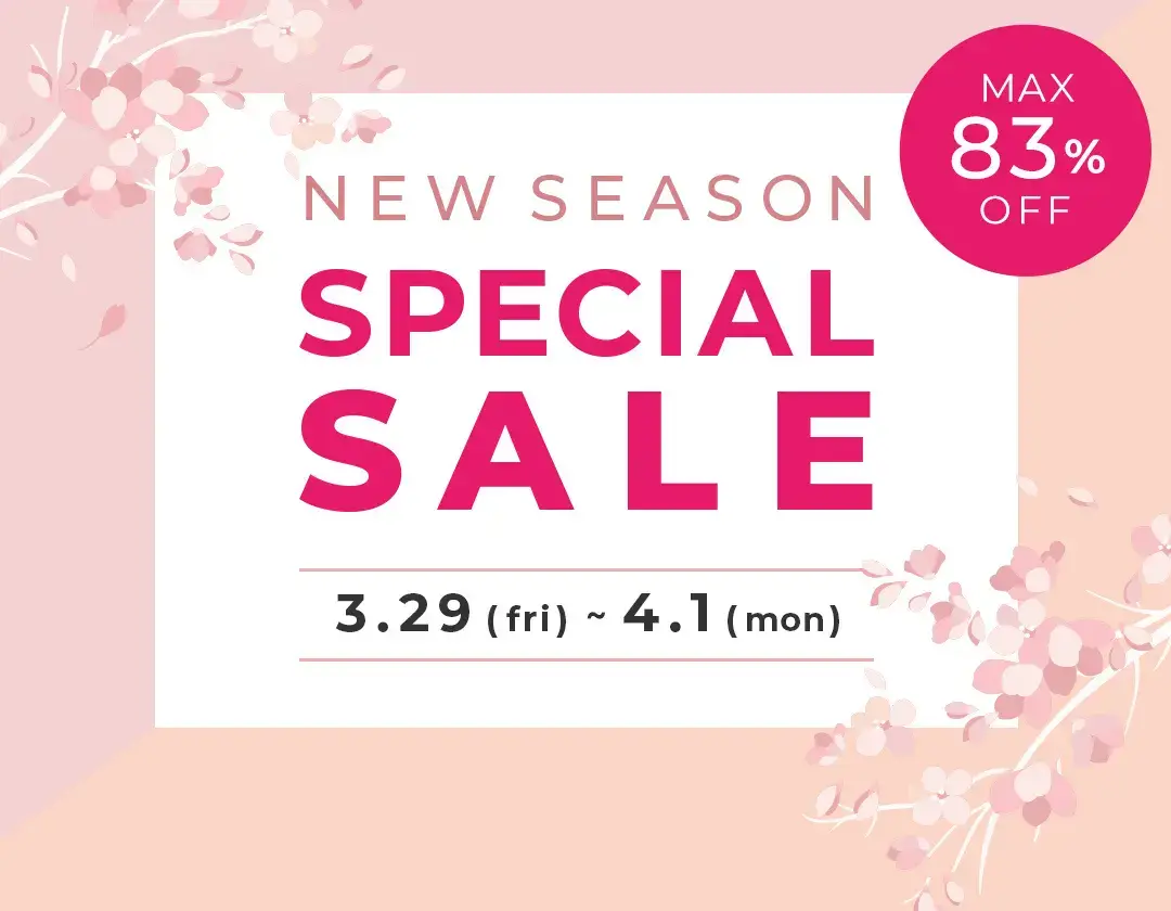 BUYMA NEW SEASON SPECIAL SALE（バイマニューシーズンスペシャルセール）が開催中！2024年4月1日（月）までMAX83%OFF