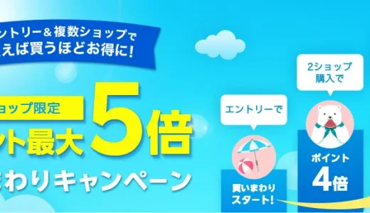 楽天市場 暑さ対策フェア 買いまわりキャンペーンが開催中！2025年7月25日（金）までポイント最大5倍