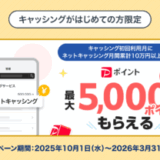PayPayカード ネットキャッシング利用キャンペーンが開催中!2026年3月31日(火)まで毎月抽選で最大5,000ポイントプレゼント